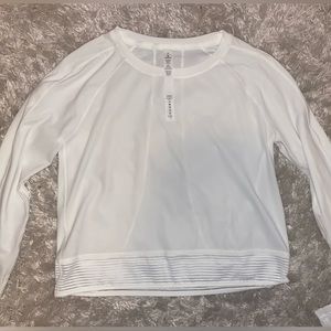 lululemon white long sleeve size 2